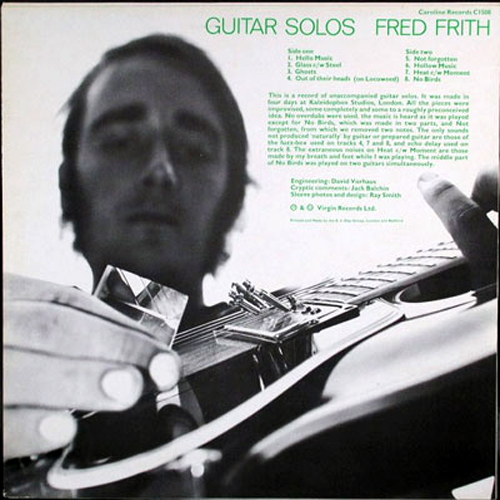 ギター・ソロ (GUITAR SOLOS)』 by フレッド・フリス (FRED FRITH