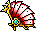1552045 アメノウズメの赤花蝶扇