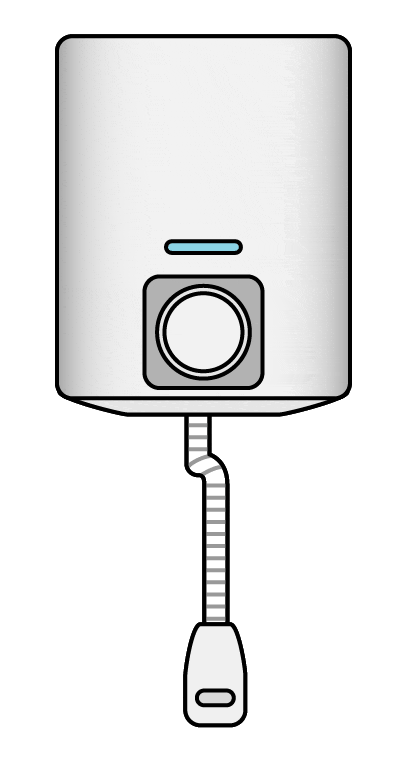 ガス瞬間湯沸し器無料フリー素材イラスト