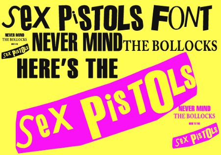 ロックでパンクな無料フォント素材 Sex Pistols Font パロディロゴに Never Mind The Sex Pistols